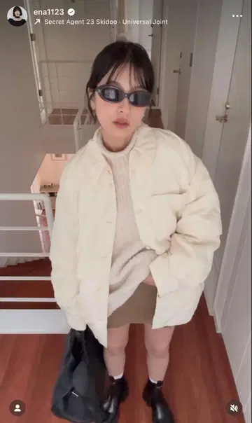 세트 판매 CLANE PADDED CRUMPLY SHIRT JACKET