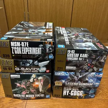 HG 건담 프라모델 세트 6종