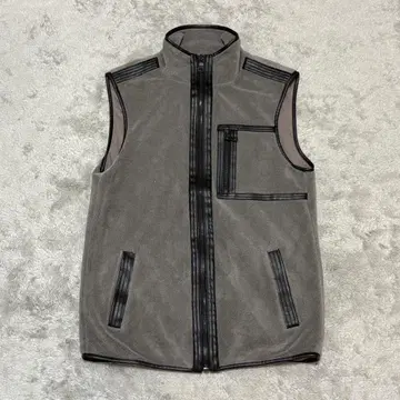 ARMANI EXCHANGE 플리스 베스트 그레이 XS BY27