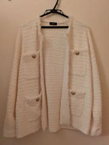 SHIPS 노카라 트위드 자켓