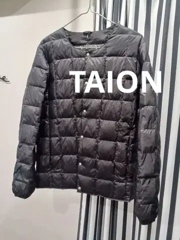 TAION 블랙 다운 자켓 188