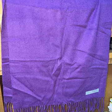 100% 캐시미어 보라색 머플러