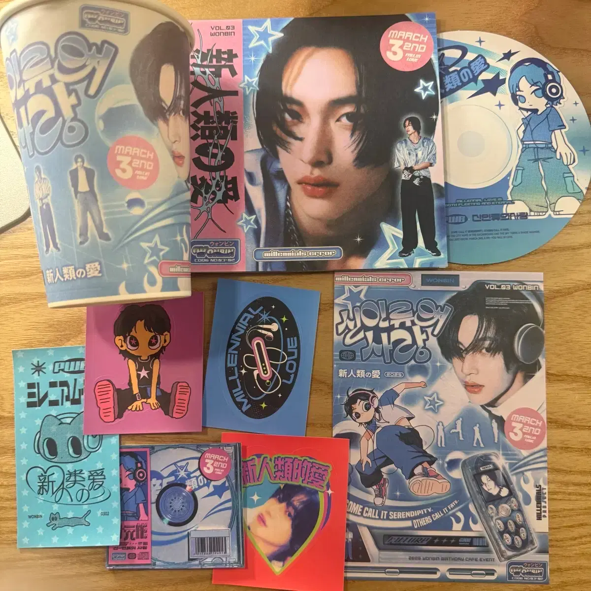 Riize wonbin birthday cafe basic pre-order benefit wts