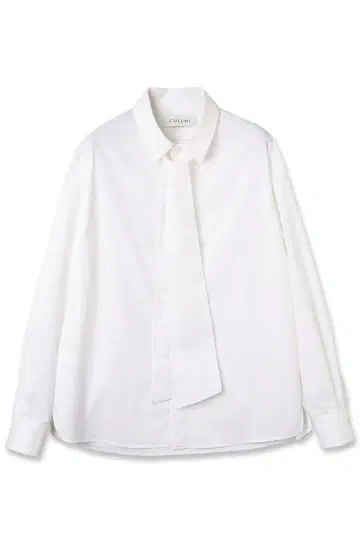 CULLNI 화이트 긴팔 셔츠 넥타이 포함