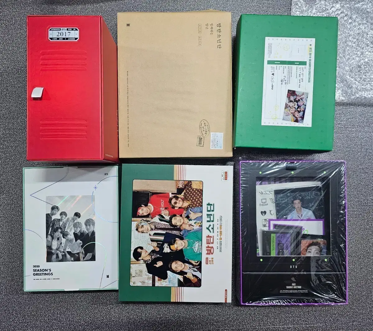 Bangtan BTS sig season's greetings 2017 2018 2019 2022 bulk