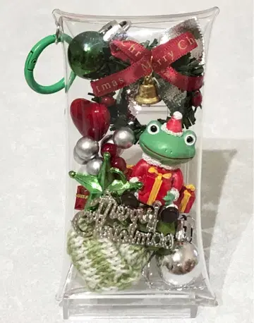 가챠 파우치 멜리 크리스마스 개구리 산타님 행복을 전해드립니다 1개