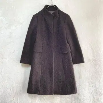 트루사르디 / 롱 코트 / 38 / 스탠드 카라 히요쿠 지타테 브라운