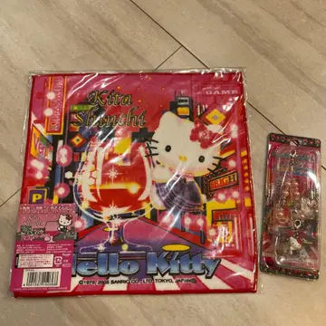 헬로키티 기타신치 디자인 세트 오사카 한정판 레어