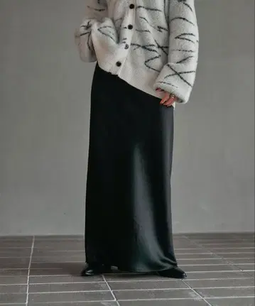 LEPSIM 스트레치 새틴 스커트