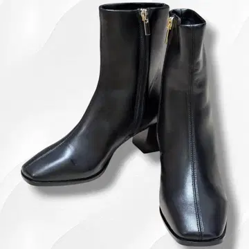 미사용 그린 라벨 릴랙싱 숏부츠 사이드 지퍼 XS 블랙