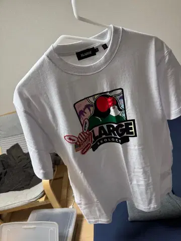 XLARGE 그래픽 프린트 T셔츠 M 화이트