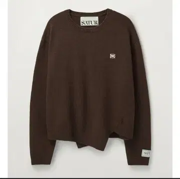 SATUR 캐시미어 블렌드 니트 브릭 브라운