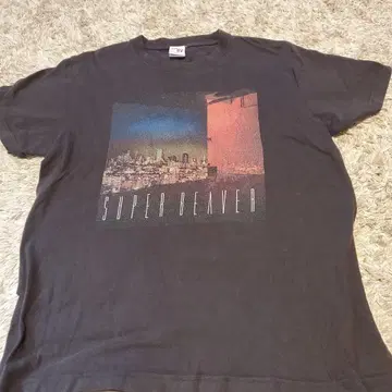 SUPER BEAVER 그래픽 T셔츠 M 사이즈 블랙