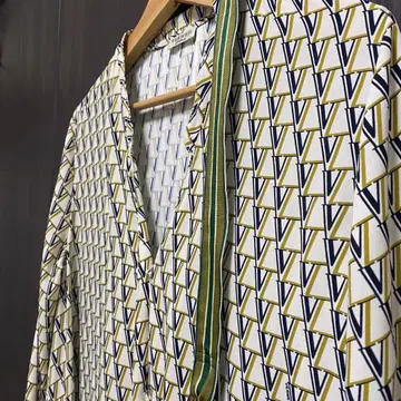 VERMEIL per iena 모노그램 원피스 화이트 계열