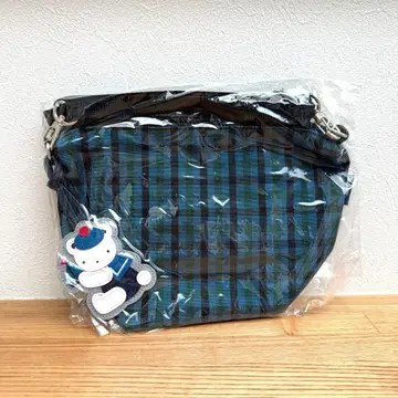 파밀리아 보트형 나일론 미니백 블루 계열 파밀리아 체크