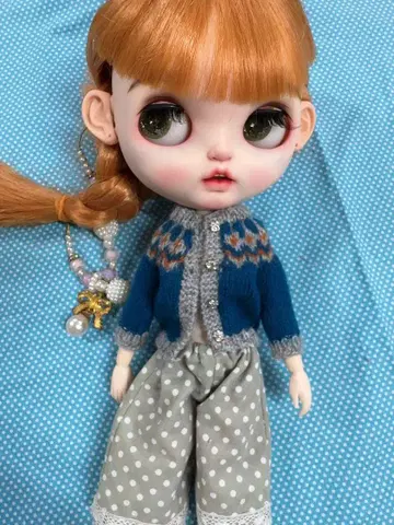 네오 브라이스, Blythe 씨 손뜨개 스웨터 42 7부 소매