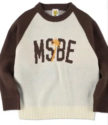 MSBE 로고 래글런 니트 풀오버 MySugarBabe