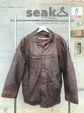 [ 선착순 ] MacLean 브라운 가죽 자켓 XXL 32