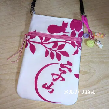 스모 니코야마베야 고양이 유카타 옷감 스마트폰 파우치