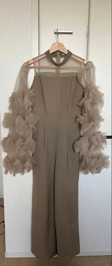 [ LEJA ] 볼륨 튤 슬리브 올인원 팬츠 드레스 2세트