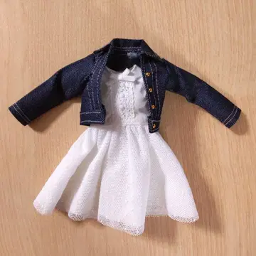 1/6 인형용 아웃핏 민소매 원피스 G 재킷 22cm 인형 의류