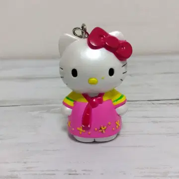 초레어 헤이세이 레트로 지역 한정 키티 치마저고리 키링 1999