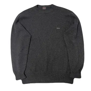 PAPAS 파파스 다크 그레이 크루넥 스웨터 캐시미어 니트