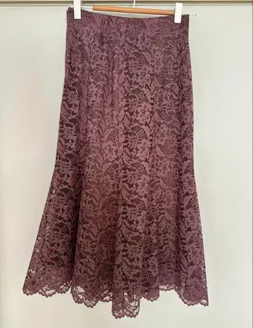 레이스 플레어 스커트