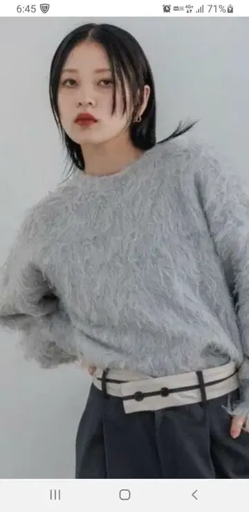 JEANASIS 7G 부클레 샤기 풀오버