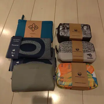 비즈니스 클래스 어메니티 7종 (JAL, ANA, 핀에어, 캐세이)