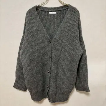 [] (M) 니트 가디건 V넥 코드셰어 로우게이지 긴팔
