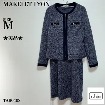 MAKELET LYON 금장 장식 셋업 M 사이즈 네이비