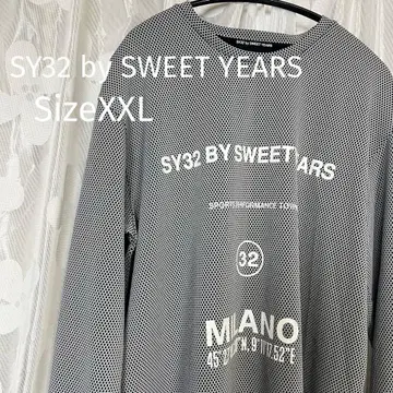 SY32 BY SWEET YEARS 메쉬 롱 슬리브 티셔츠