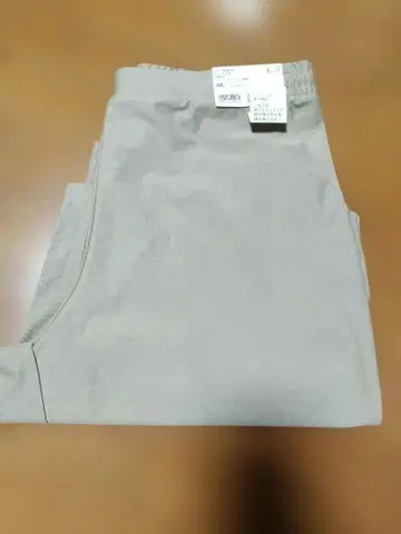 유니클로 미사용 새상품 저지 커브 팬츠 긴 길이 베이지 XXL