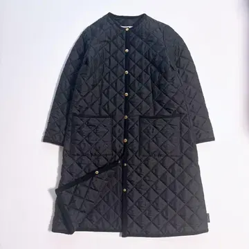 [ 새상품급 ] 트래디셔널 웨더웨어 퀼팅 롱 코트 36 블랙