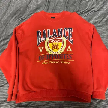 RVCA LIGIG 오렌지 크루넥 트레이닝복