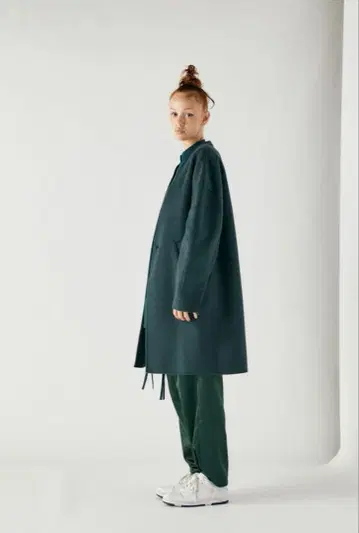 엔폴드 울 리버 가디건 코트 38 그린