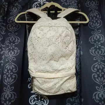 아이보리 레이스 백팩 백팩