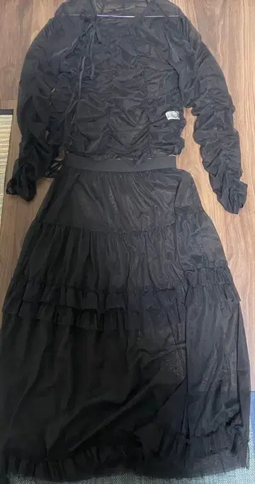 Not conventional sheer ribbon top