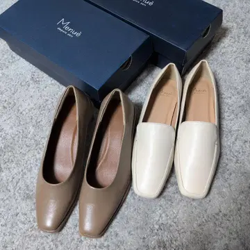 미사용 Menue 므뉴 플랫슈즈 로퍼 24.0cm L 사이즈