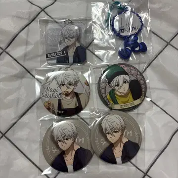 블루 록 나기 세이시로 캔뱃지 키링 세트