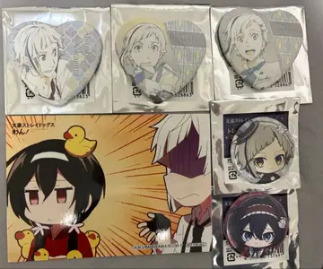 문호 스트레이독스 하트 캔뱃지 나카지마 아츠시 이즈미 쿄카 세트