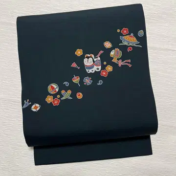 이누하리코 보물 쌓기 나고야 오비 순수 실크