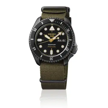 세이코5 스포츠 덴함 콜라보 SBSA281 데님 DENHAM 새상품