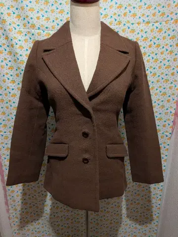 브라운 울 자켓 팬츠 셋업