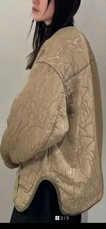 TODAYFUL 자수 오버 사이즈 자켓 카키 36 사이즈