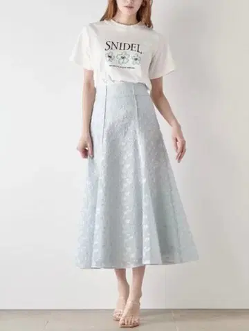 SNIDEL 자카드 스커트