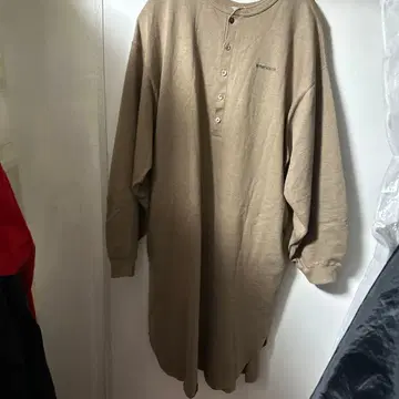 americana 베이지 긴팔 티셔츠 원피스