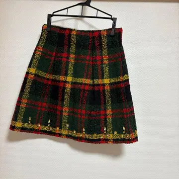 [택 없음 새상품] REDYAZEL 체크 미니 스커트 S