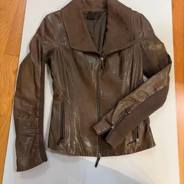 브라운 가죽 자켓 36